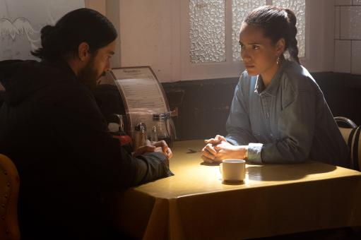 Dr. Michael Morbius (JARED LETO) and Martine Bancroft (ADRIA ARJONA) in Sony Pictures' MORBIUS.